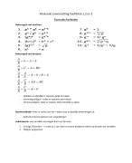 Wiskunde klas 3 havo hoofdstuk 1 lineaire en exponentiële formules 