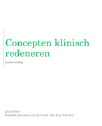Samenvatting - Concepten Klinisch Redeneren (2021-2022)