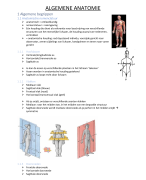 Algemene anatomie - biomedische wetenschappen logopedie