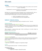 Samenvatting - Life Events (2021-2022)