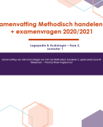 Samenvatting Methodisch Handelen 2 (LA Fase 2) 2022-2023 
