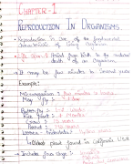 Biology notes - Human Reproduction 