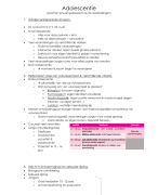 samenvatting: adolescentie periode -  (bps) Biopsychosociale basis van gedrag 