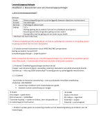 Samenvatting levenslooppsychologie Vives