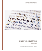 Beroepsproduct Nederlands pabo