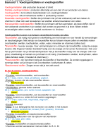 Samenvatting Voeding en vertering Thema 2 §1 Voedingsmiddelen en voedingsstoffen, §2 verteringsste