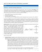 Data Science Methods for MADS RUG - Summary 2021-2022 