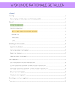 Samenvatting rationale getallen wiskunde 2.1