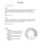 Samenvatting Biologie semester 1 6ASO
