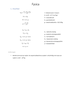 Samenvatting en oefenvragen Fysica 6ASO semester 2