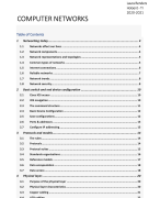 Samenvatting Computer Networks I - Toegepaste Informatica HoGent