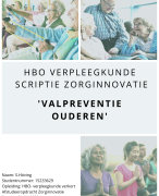 Voorbeeld HBO-V geslaagd verbeterplan bewustwording bewegen ouderen Hogeschool Rotterdam dec 2020