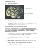 Frontotemporale  dementie 