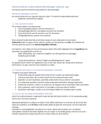 research methodology samenvatting selectie RUG psychologie