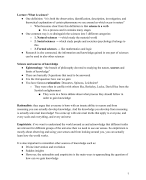 VU Psychology Selection Notes