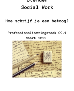 Hoe schrijf je een betoog - Simpel stappenplan met uitleg - Social Work Professionaliseringstaak C9.1