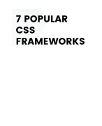 7 popular css frameworks 