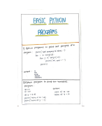 Python Programs codes