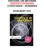 Samenvatting NCOI Toegepaste Psychologie - Alle collegeaantekeningen 2022 samengevat - super compact met tentamenaanwijzinngen