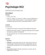 Complete samenvatting psychologie boek en hoorcolleges (alle stof! H1, H2, H4 t/m H8, H10, H11, H14)