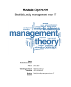 Moduleopdrachten NCOI HBO Bachelor Informatica - Incl. Feedback
