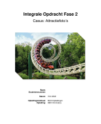 Integrale opdracht Fase 2 HBO Informatica - Casus Attractiefoto - Cijfer 8,5 - Incl. Feedback