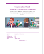 Integrale Opdracht fase 2 Executive Officemanagement | cijfer: 7
