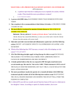 NR 603 WEEK 4 APEA PREDICTOR EXAM REVIEW QUESTION AND ANSWERS 2O22