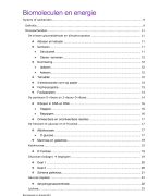 Samenvatting: biochemie: Biomoleculen en energie