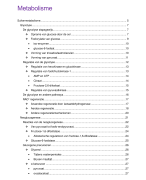 Samenvatting: biochemie: metabolisme