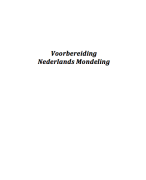 Voorbereiding examen Nederlands Mondeling examencommissie