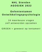 Samenvatting NCOI Toegepaste Psychologie - Alle collegeaantekeningen 2022 samengevat - super compact met tentamenaanwijzinngen