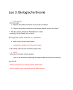 Persoonlijkheidspsychologie les 3: biologische theorie 