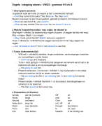 Samenvatting Engels grammatica VWO3 Stepping Stones H1 t/m H8