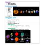 Aardrijkskunde: 5de middelbaar: Het zonnestelsel, sterren, sterrenbeelden, afstand