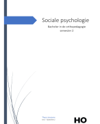 Samenvatting sociale psychologie 2021-2022