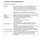 Samenvatting marketingmanagement bachelor agro-en biotechnologie