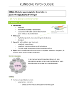 Klinische psychologische theorieën en psychotherapeutische stromingen