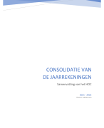 Consolidatie van de jaarrekeningen