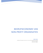 Bedrijfseconomie van non-profit organisaties
