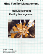 Geslaagde module Facilitymanagement NCOI mei 2022 - DESTEP - SWOT - SERVQUAL