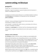 samenvatting rechtsstaat vwo 4 maatschappijleer