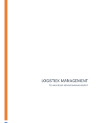 Samenvatting Logistiek Management Arteveldehogeschool