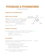 samenvatting psychologie en psychomotoriek 