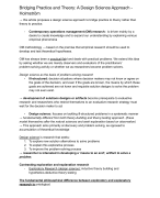 Summary all articles Contemporary Theories on B&M
