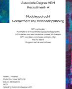 NCOI module Strategische Personeelsplanning - Geslaagd 2022 (8) - SPP, Personeelsbehoefte, HR-thema's etc