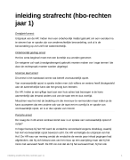 Inleiding strafrecht arresten (hbo-rechter jaar 1)