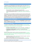 Samenvatting ethiek hogeschool UCLL (met onderscheiding geslaagd)