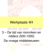 Aantekeningenboekje Hoofdstuk 3: Monniken en ridders Geschiedenis Werkplaats VWO 