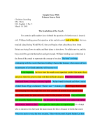 Paragraph structure TEXAS structuur voorbeeldessay 2